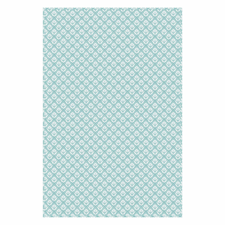 Cotton Mulmul Dohar For Single Bed Size - Garden Of Tulip - Green Dohar