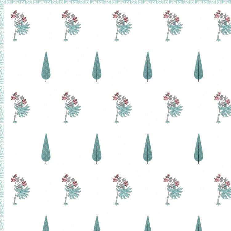 Cotton Mulmul Dohar For Double Bed Size Mughal Leaves
