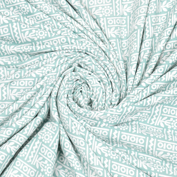 Cotton Mulmul Dohar For Double Bed Size Mughal Leaves