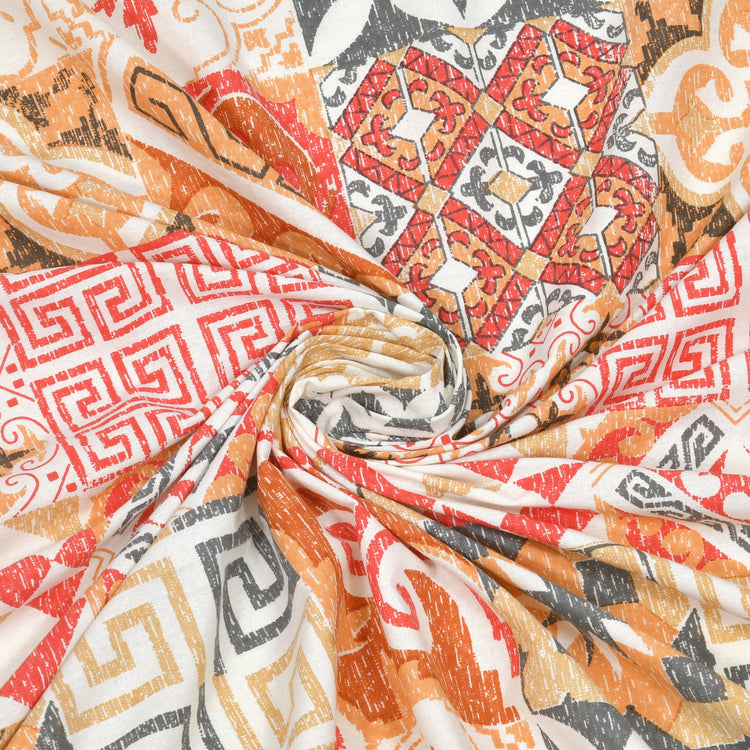 100% Premium Cotton Printed Bedsheet- Oasis