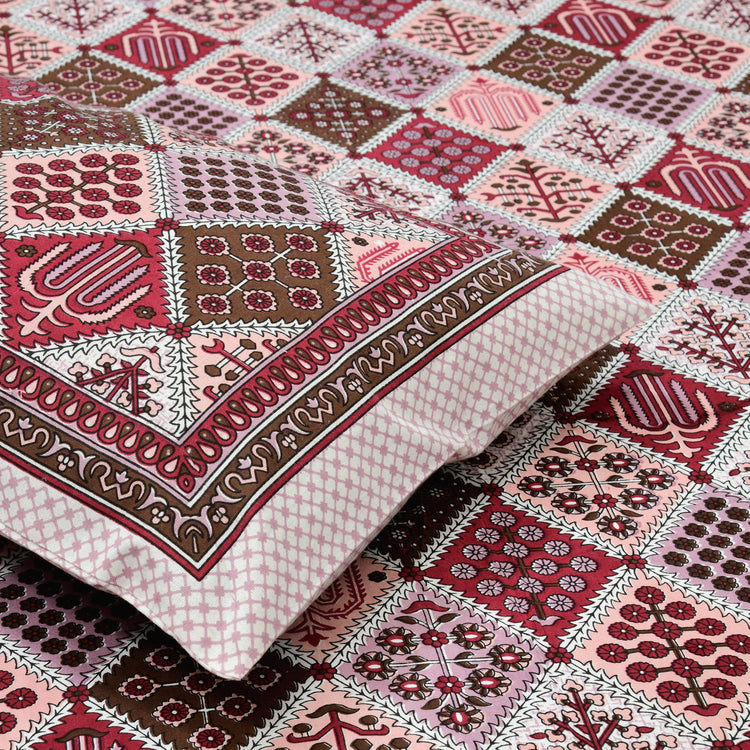 100% Cotton Block Print Bedsheet - Rama