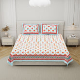 100% Premium Cotton Printed Bedsheet- Botanical