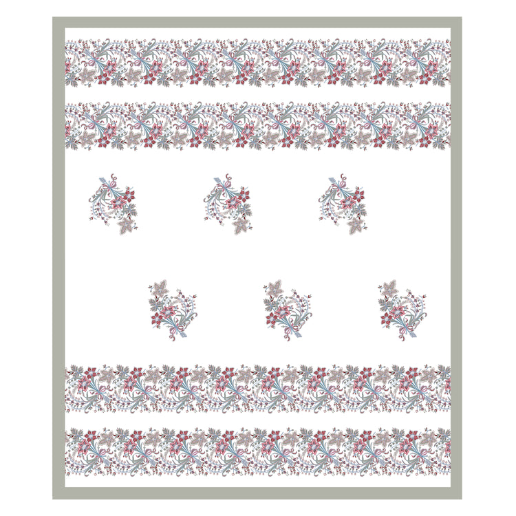Cotton Hand Block Print Bedsheet Set - Luxe Bloom