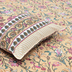 Cotton Print Bedsheet with 2 pillow covers - Lily