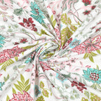 Cotton Print Bedsheet with 2 pillow covers - Gardenia