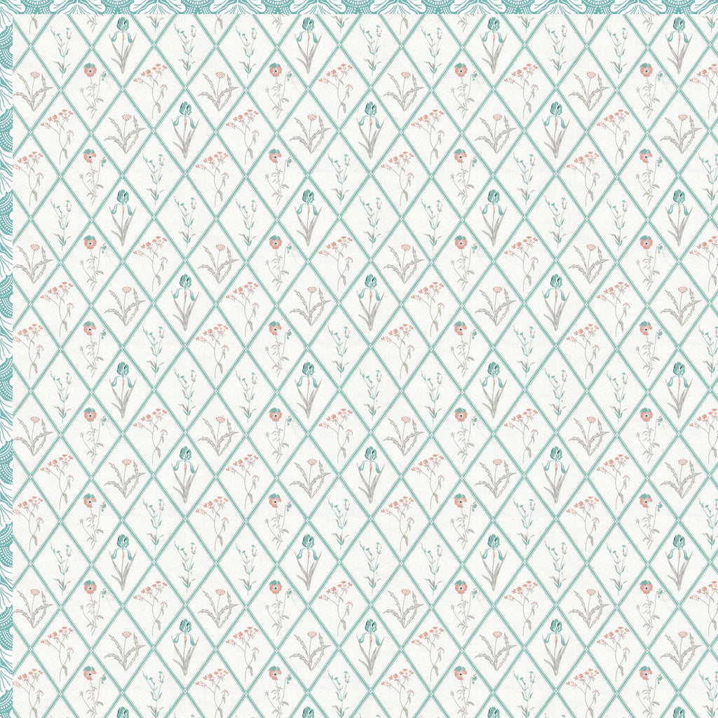 Tulip Green Cotton Reversible Mulmul Dohar for Single bed size
