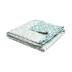 Tulip Green Cotton Reversible Mulmul Dohar for Single bed size