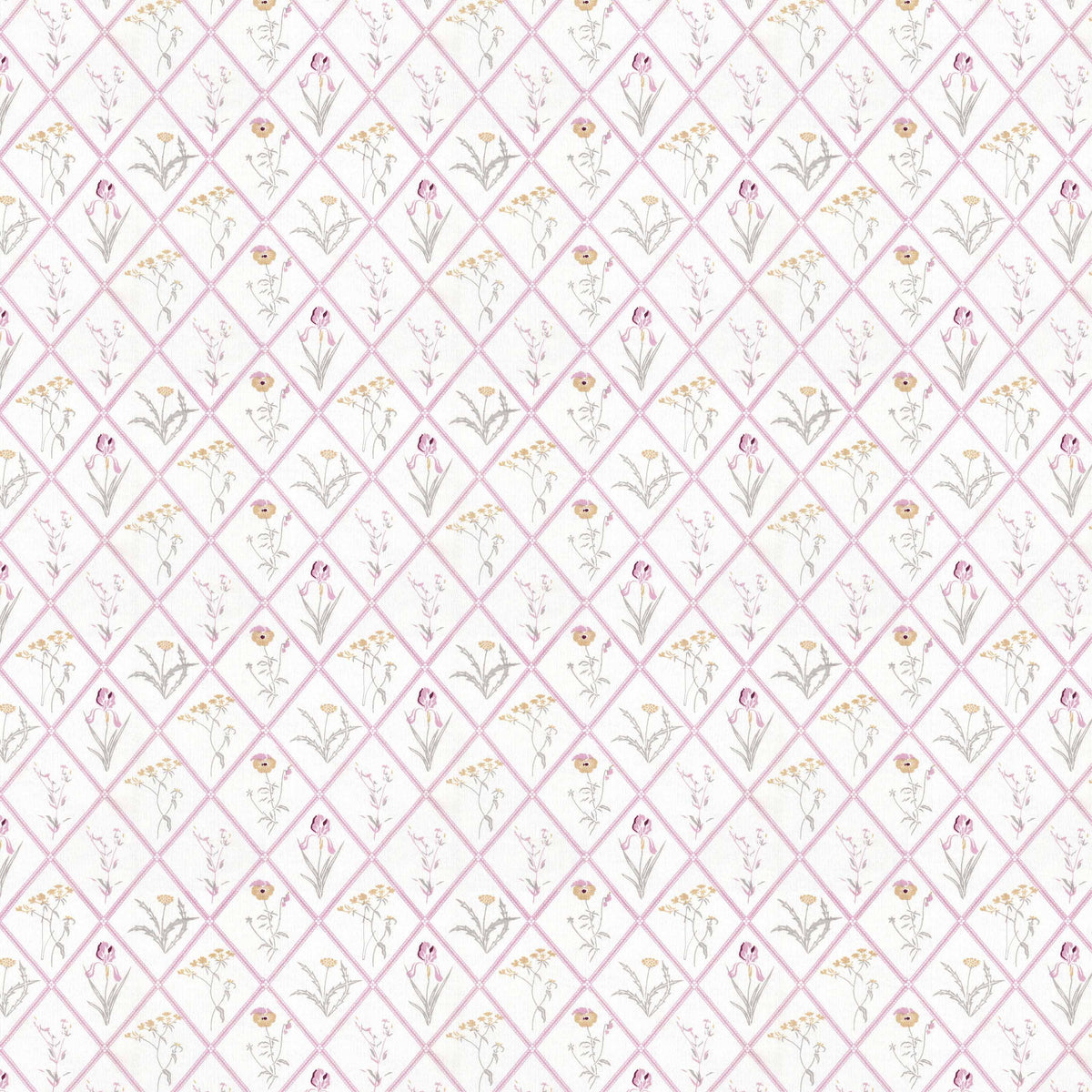Cotton Mulmul Dohar For Single Bed Size Garden Of Tulip - Pink Dohar