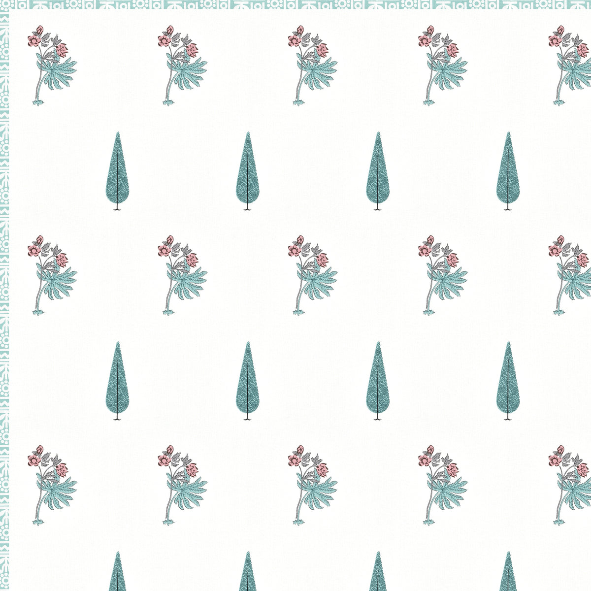 Cotton Mulmul Dohar For Double Bed Size Mughal Leaves