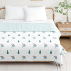 Mughal leaves Cotton Reversible Mulmul Dohar for Double Bed Size