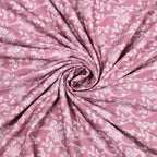 Pink Palm Cotton Reversible Mulmul Dohar for Single Bed Size