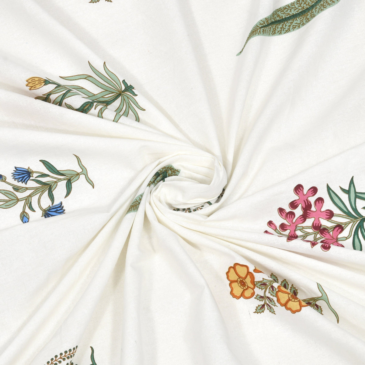 Cotton Handblock Print Bedsheet Set- Paradise