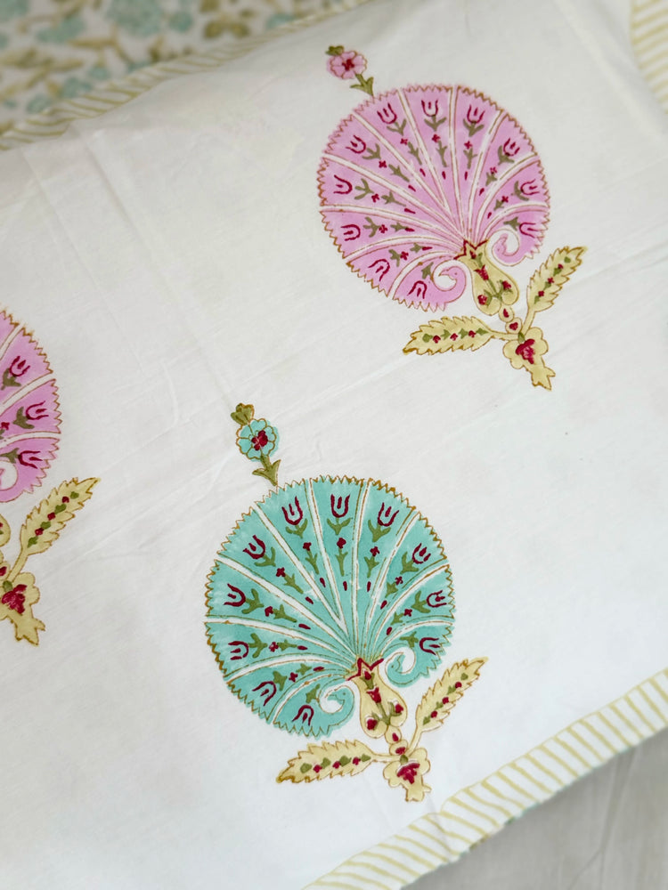 Harmony- Premium cotton handblock print bedsheet set