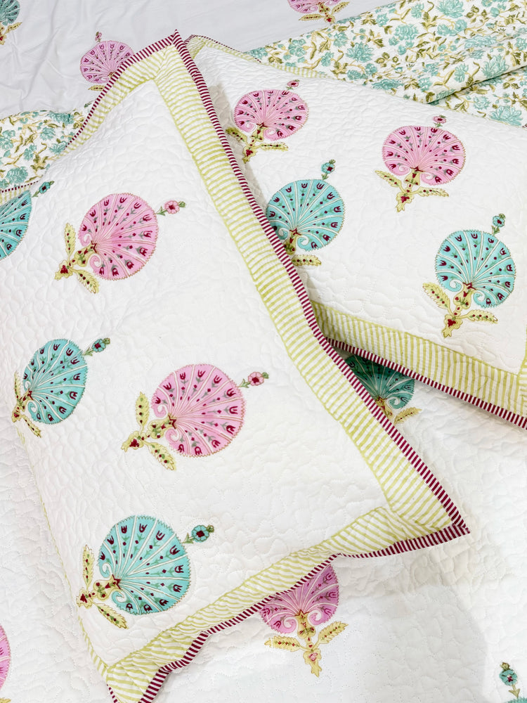 Harmony- Premium cotton handblock print bedsheet set