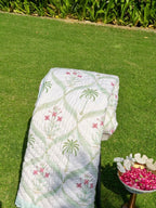 Reversible Hand Block Print Double bed Quilt - HERITAGE