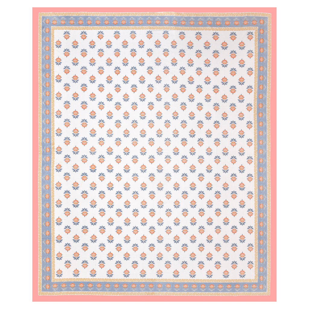 Cotton Print Bedsheet with 2 pillow covers - Plush