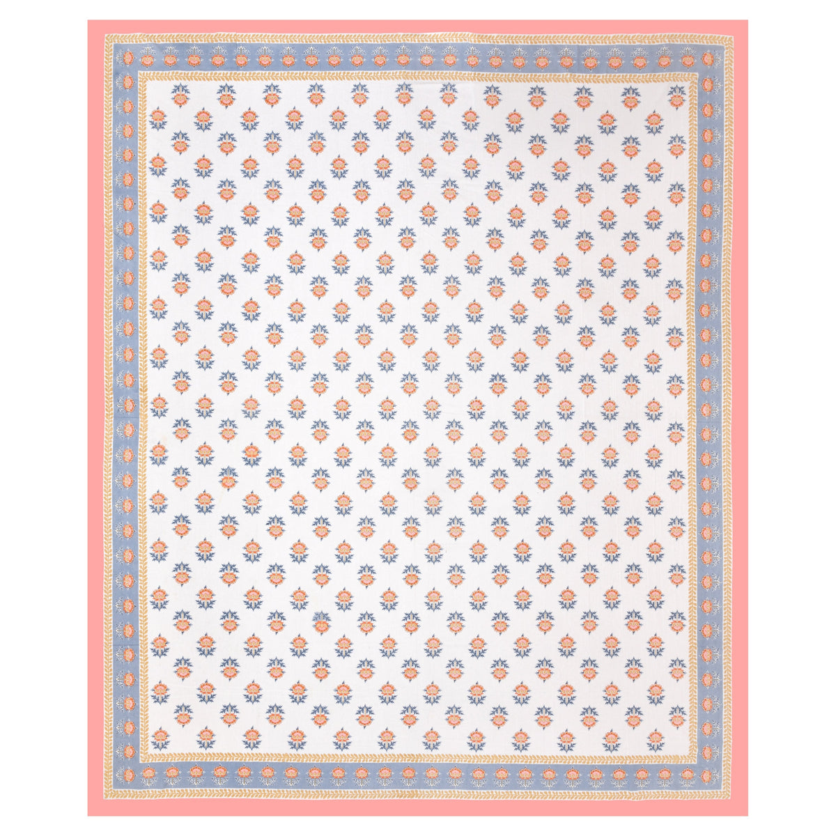 Cotton Print Bedsheet with 2 pillow covers - Plush