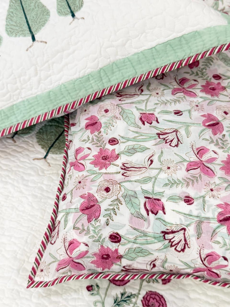 Gulabi - Premium Cotton Handblock Print Bedsheet Set