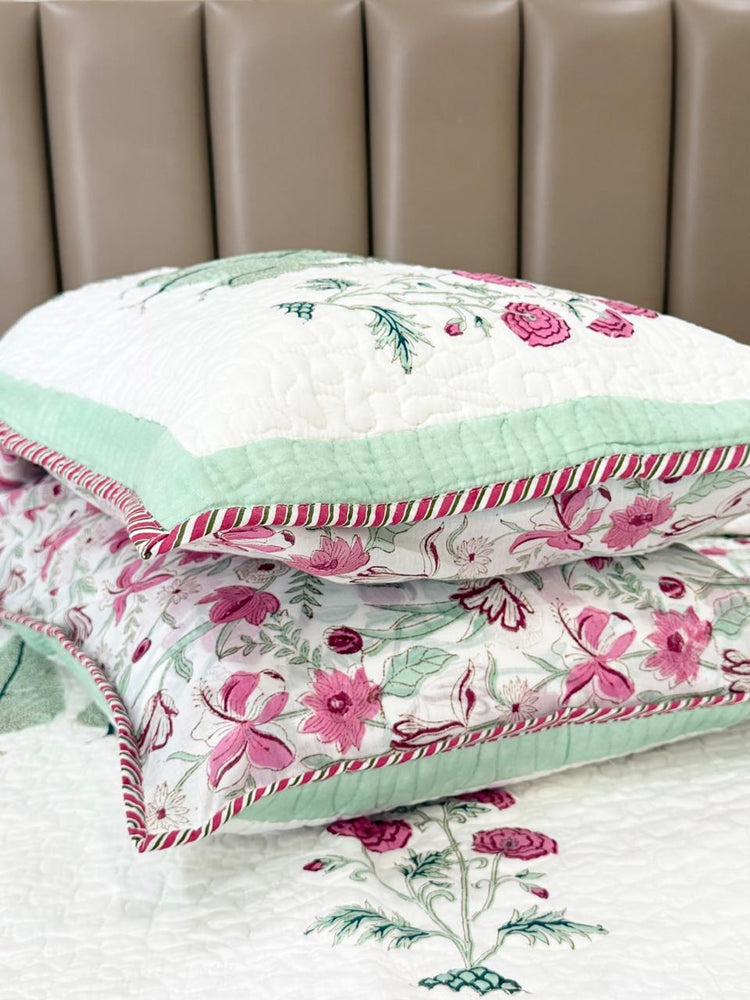Gulabi - Premium Cotton Handblock Print Bedsheet Set
