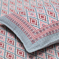 Cotton Print Bedsheet with 2 pillow covers - Ikat Lavender