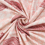 Cotton Print Bedsheet with 2 pillow covers - Rustic Paisley