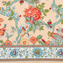Load image into Gallery viewer, 100% Cotton Block Print Bedsheet - BIrd
