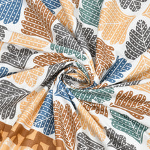 Load image into Gallery viewer, 100% Premium Cotton Printed Bedsheet- Leafy
