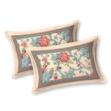 Load image into Gallery viewer, 100% Cotton Block Print Bedsheet - BIrd
