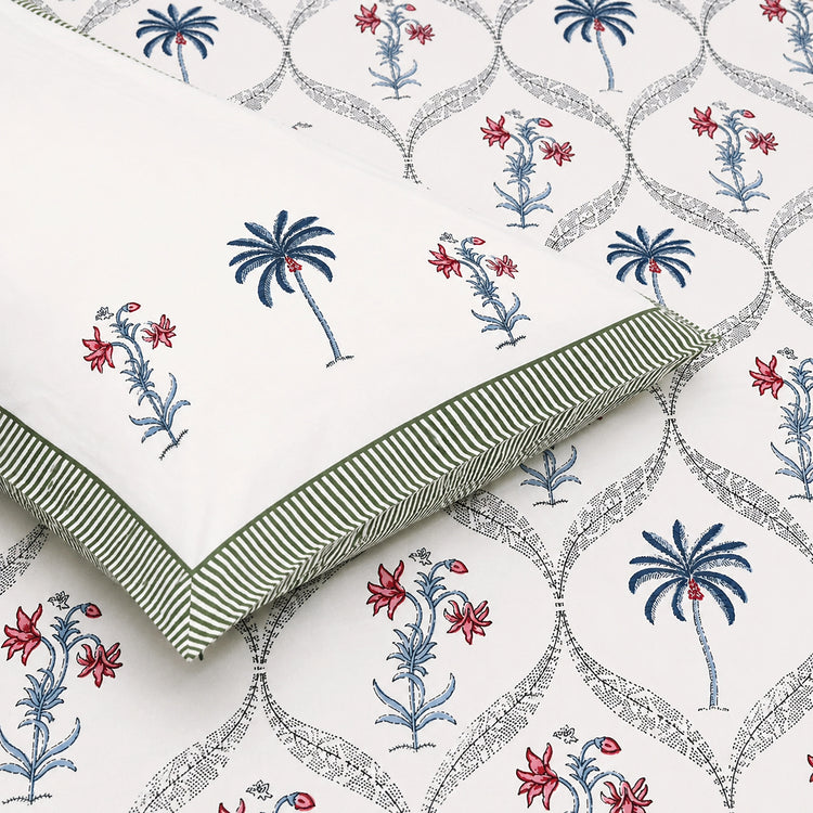 Majestic - Premium cotton handblock print bedsheet set