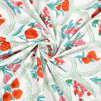Cotton Print Bedsheet with 2 pillow covers - Botanical