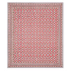 Cotton Bedsheet with 2 pillow covers - Ikat Red