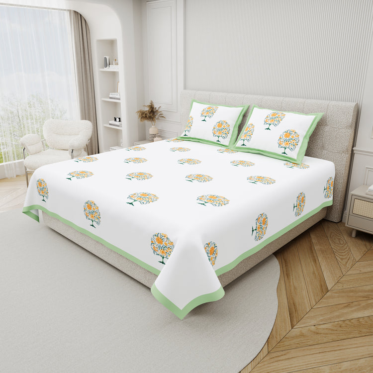 100% Premium Cotton Printed Bedsheet- Big Tree