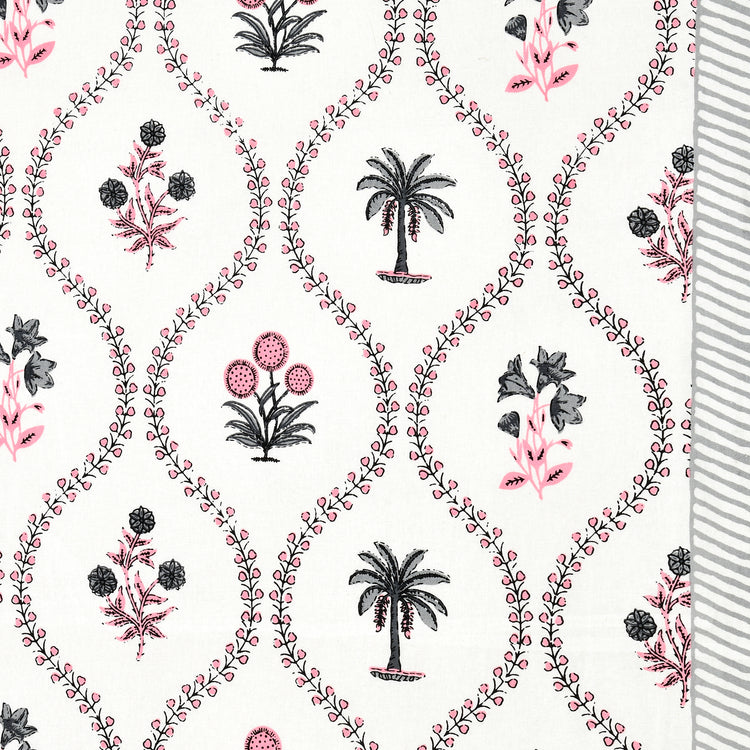 Blossom - Premium Cotton Handblock Print Bedsheet Set