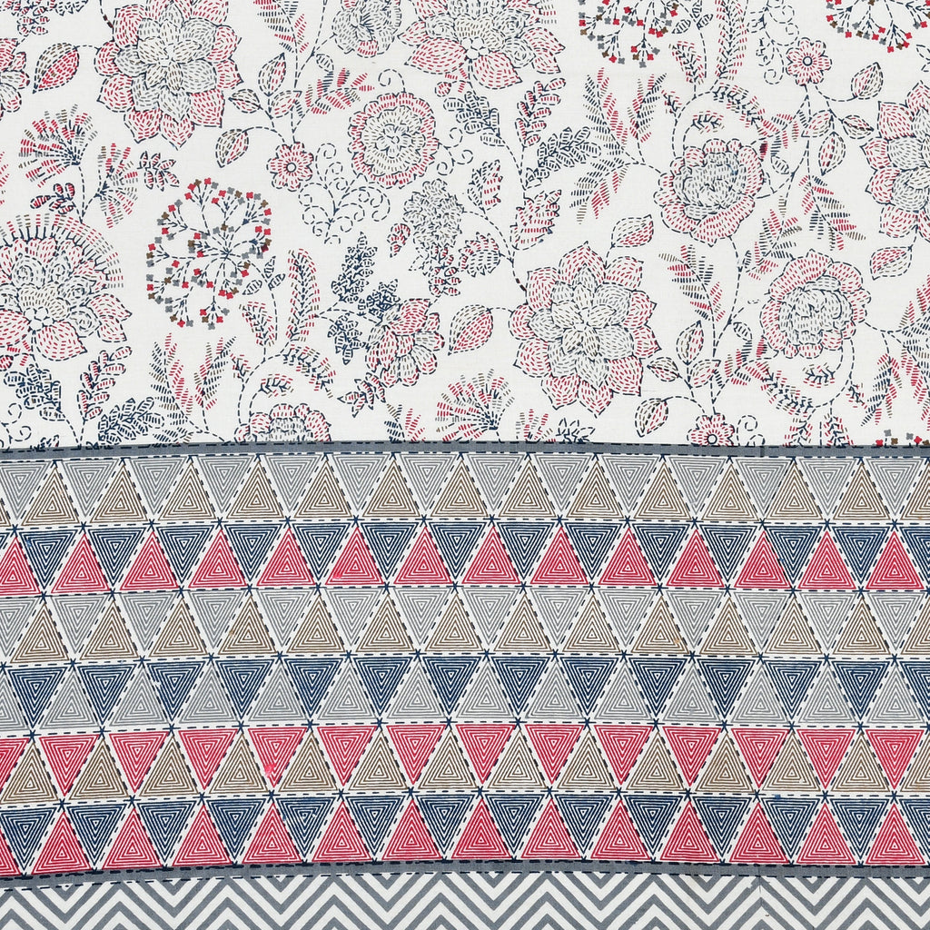 Cotton Print Bedsheet with 2 pillow covers - Starlight
