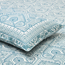 Load image into Gallery viewer, 100% Cotton Block Print Bedsheet -Royal Blue
