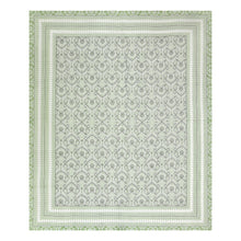 Load image into Gallery viewer, 100% Cotton Block Print Bedsheet -Royal Green
