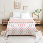 Pastel Cotton Reversible Mulmul Dohar for Double Bed Size