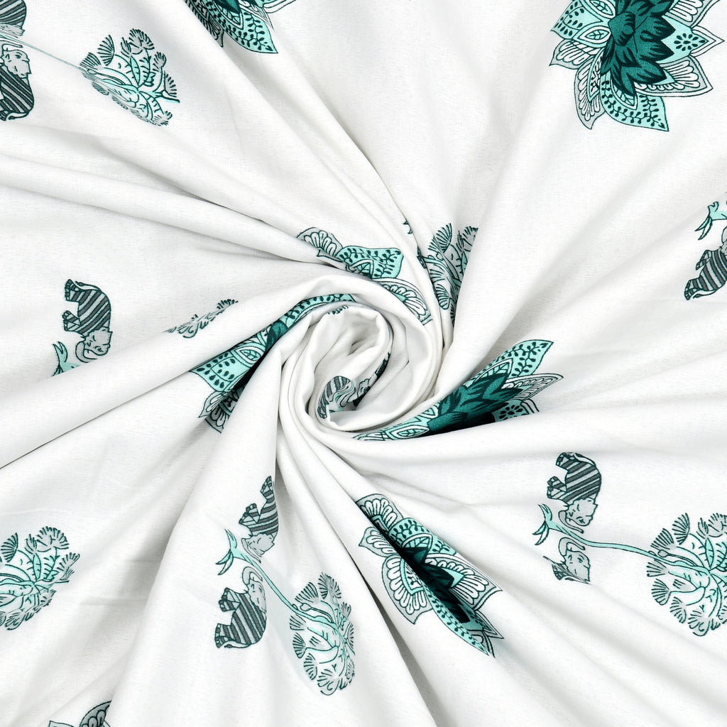 Lotus Cotton Reversible Mulmul Dohar for Double bed size