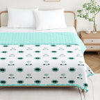 Lotus Cotton Reversible Mulmul Dohar for Double bed size