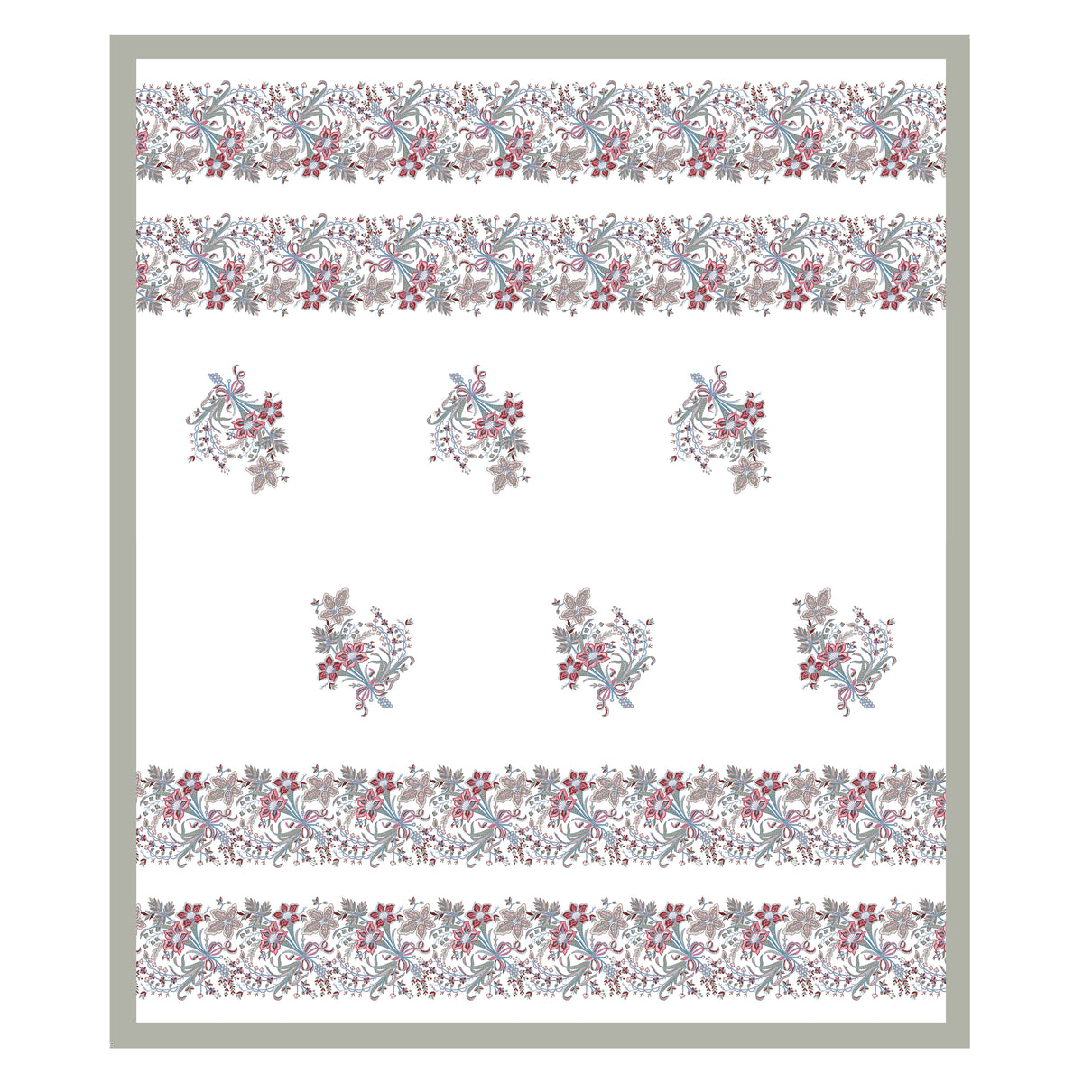 Cotton Hand Block Print Bedsheet Set - Luxe Bloom