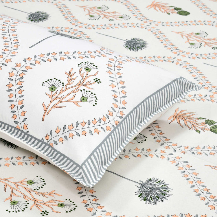 Urbana - Premium Cotton Handblock Print Bedsheet Set
