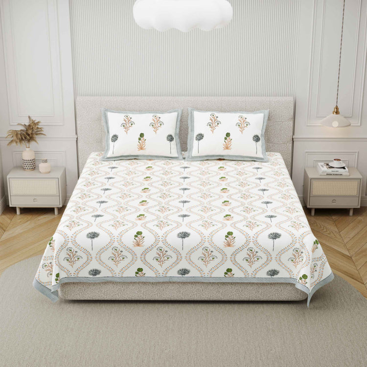 Urbana - Premium Cotton Handblock Print Bedsheet Set
